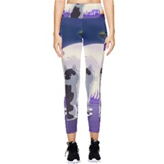 Cat-kitty-mouse-mice-escape-trick Pocket Leggings 