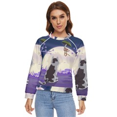 Cat-kitty-mouse-mice-escape-trick Women s Long Sleeve Raglan Tee