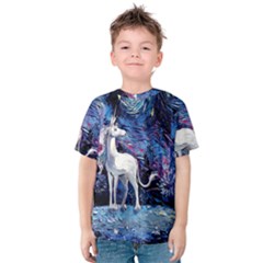 Unicorn Starry Night Kids  Cotton Tee