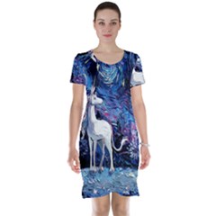 Unicorn Starry Night Short Sleeve Nightdress