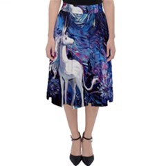 Unicorn Starry Night Classic Midi Skirt