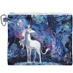 Unicorn Starry Night Canvas Cosmetic Bag (xxxl)