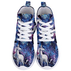 Unicorn Starry Night Women s Lightweight High Top Sneakers