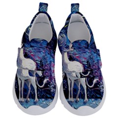 Unicorn Starry Night Kids  Velcro No Lace Shoes