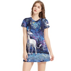 Unicorn Starry Night Women s Sports Skirt