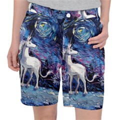 Unicorn Starry Night Pocket Shorts by Jancukart