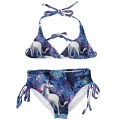 Unicorn Starry Night Kids  Classic Bikini Set