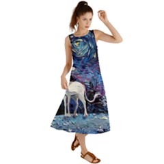 Unicorn Starry Night Summer Maxi Dress by Jancukart