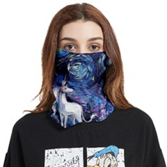 Unicorn Starry Night Face Covering Bandana (two Sides)