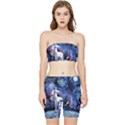 Unicorn Starry Night Stretch Shorts and Tube Top Set View1