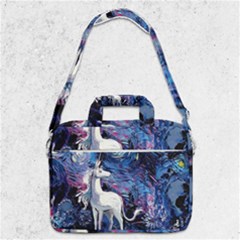 Unicorn Starry Night Macbook Pro Shoulder Laptop Bag  by Jancukart