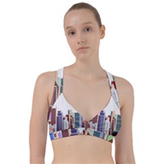 City-urban-buildings-skyscraper Sweetheart Sports Bra