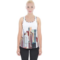 City-urban-buildings-skyscraper Piece Up Tank Top