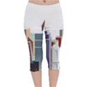 City-urban-buildings-skyscraper Velvet Capri Leggings  View1