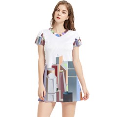 City-urban-buildings-skyscraper Women s Sports Skirt