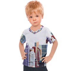 City-urban-buildings-skyscraper Kids  Sports Tee