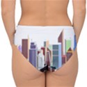 City-urban-buildings-skyscraper Double Strap Halter Bikini Bottom View2