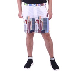 City-urban-buildings-skyscraper Men s Pocket Shorts