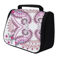 Pink Flower Cartoon Full Print Travel Pouch (small)