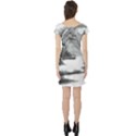 Ink-wash-painting-mountain-rolling-mountains Short Sleeve Skater Dress View2