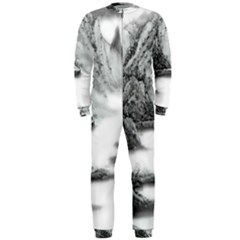 Ink-wash-painting-mountain-rolling-mountains Onepiece Jumpsuit (men)