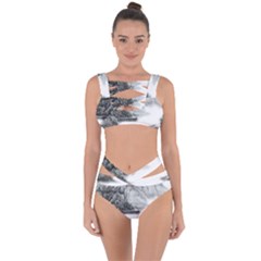 Ink-wash-painting-mountain-rolling-mountains Bandaged Up Bikini Set 