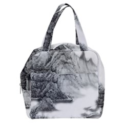 Ink-wash-painting-mountain-rolling-mountains Boxy Hand Bag