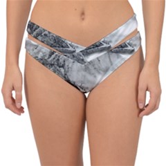 Ink-wash-painting-mountain-rolling-mountains Double Strap Halter Bikini Bottom