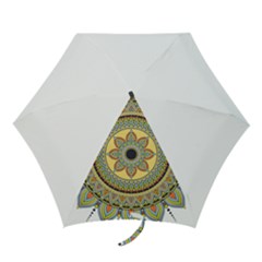 Motif-circle-vintage-circular-pattern Mini Folding Umbrellas