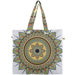 Motif-circle-vintage-circular-pattern Canvas Travel Bag