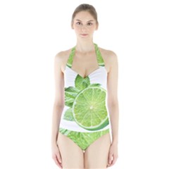 Lemon Clipart Halter Swimsuit