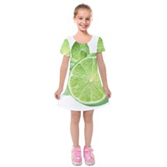 Lemon Clipart Kids  Short Sleeve Velvet Dress