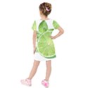 Lemon Clipart Kids  Short Sleeve Velvet Dress View2