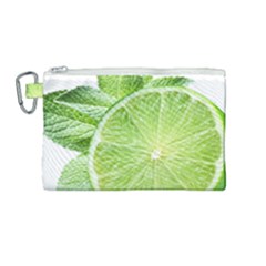 Lemon Clipart Canvas Cosmetic Bag (medium) by Jancukart