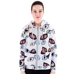 Glasses Women s Zipper Hoodie