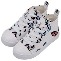 Glasses Kids  Mid-top Canvas Sneakers