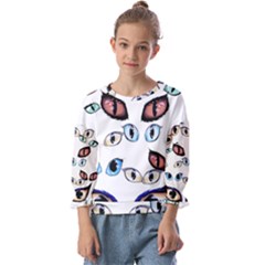 Glasses Kids  Cuff Sleeve Top