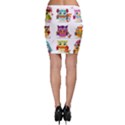 Cartoon-cute-owl-vector Bodycon Skirt View2