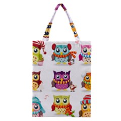 Cartoon-cute-owl-vector Classic Tote Bag