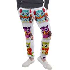 Cartoon-cute-owl-vector Men s Jogger Sweatpants