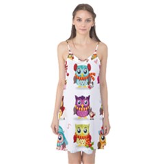 Cartoon-cute-owl-vector Camis Nightgown