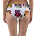 Cartoon-cute-owl-vector Reversible Mid-Waist Bikini Bottoms View2