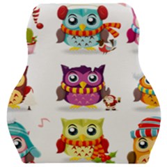 Cartoon-cute-owl-vector Car Seat Velour Cushion 