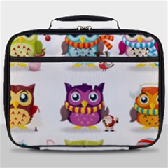 Cartoon-cute-owl-vector Full Print Lunch Bag