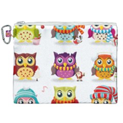 Cartoon-cute-owl-vector Canvas Cosmetic Bag (xxl) by Jancukart