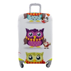 Cartoon-cute-owl-vector Luggage Cover (small) by Jancukart