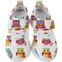 Cartoon-cute-owl-vector Kids  Velcro Strap Shoes View1