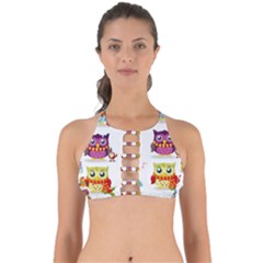 Cartoon-cute-owl-vector Perfectly Cut Out Bikini Top by Jancukart