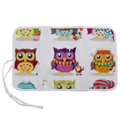 Cartoon-cute-owl-vector Pen Storage Case (s) by Jancukart