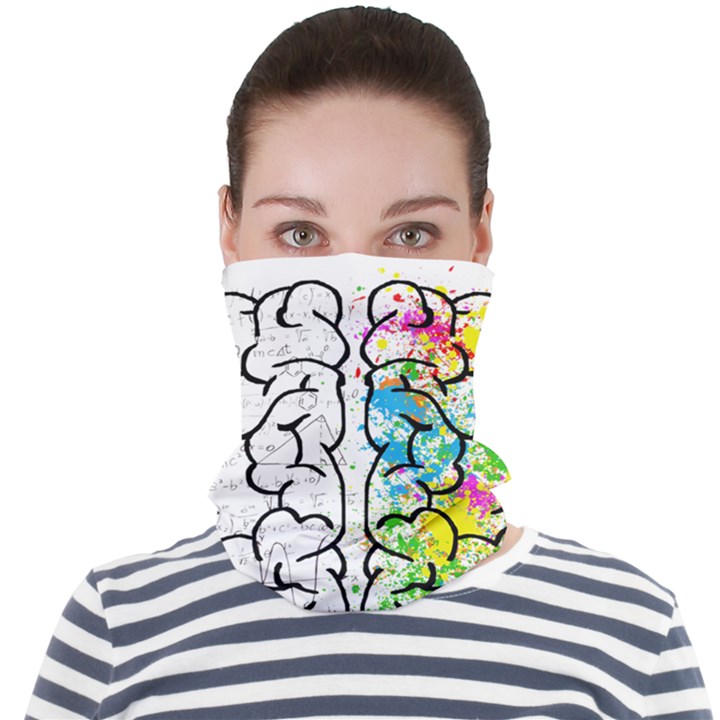 Brain-mind-psychology-idea-drawing Face Seamless Bandana (Adult)